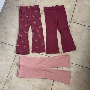 Carter's Pink and Burgundy Kids Leggings Set